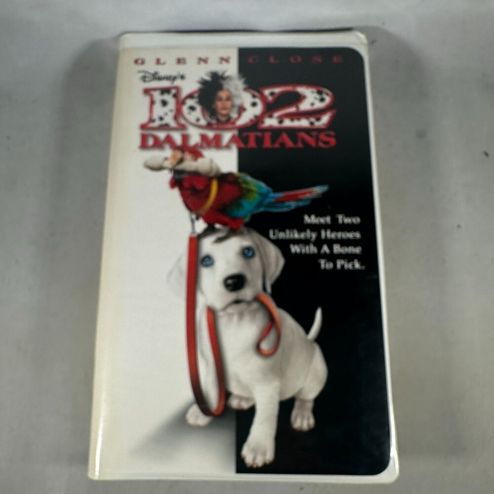 Disney 102 Dalmatians VHS Glenn Close G Walt Disney Pictures Family Adventure